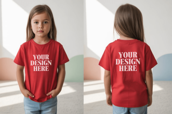 Comfort Colors C9018 Front Back Mockup