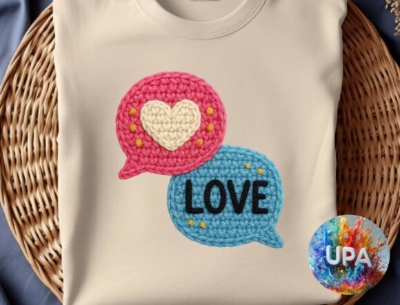 Crochet Valentine's Day PNG