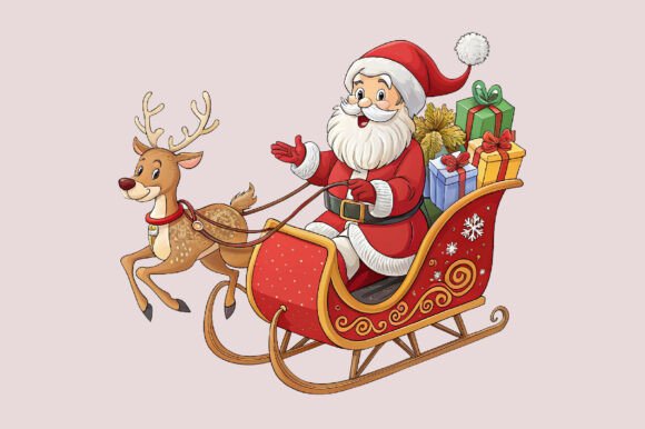 Deer and Santa Christmas PNG: A Creative Holiday Resource