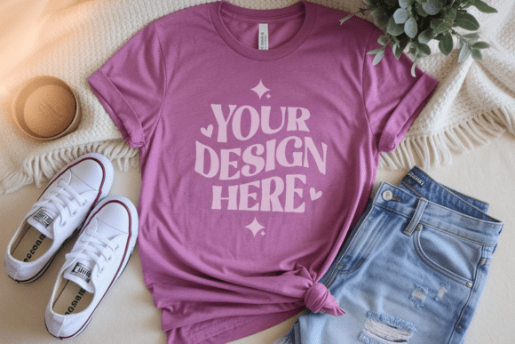 Enhance Your Creative Projects with the Bella Canvas 3001Y Youth T-Shirt Mockup