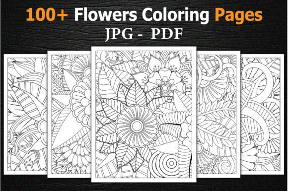Flowers Coloring Pages for Adults Free: A Creative Escape for All Ages