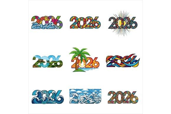 Free Colourful 2026 Design Bundle