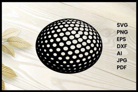 Golf Ball Silhouette Vector Illustration: A Versatile Design for Creative Projects