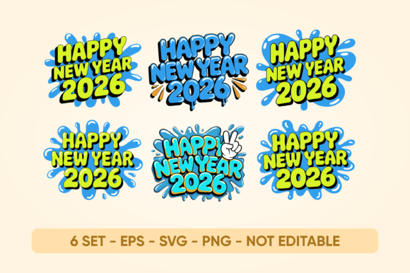Happy New Year 2026 Sticker PNG: A Festive Digital Resource