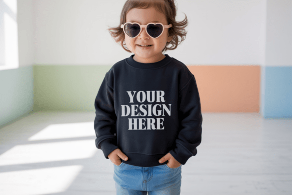 Rabbit Skins 3317 Sweatshirt Kids Mockup