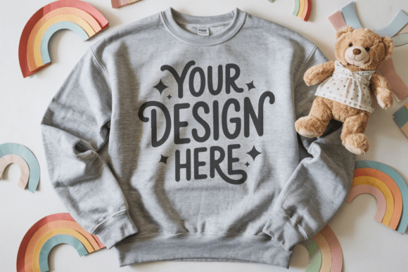 Rabbit Skins 3317 Sweatshirt Mockup 7