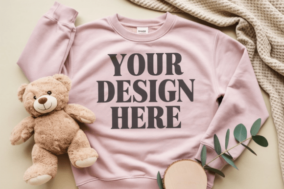 RS3317 Flat Lay Sweatshirt Mockup 20: A Versatile Tool for Designers