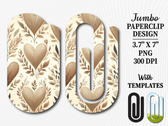 Shabby Chic Neutral Jumbo Paperclip: A Versatile and Stylish Design for Creative Projects