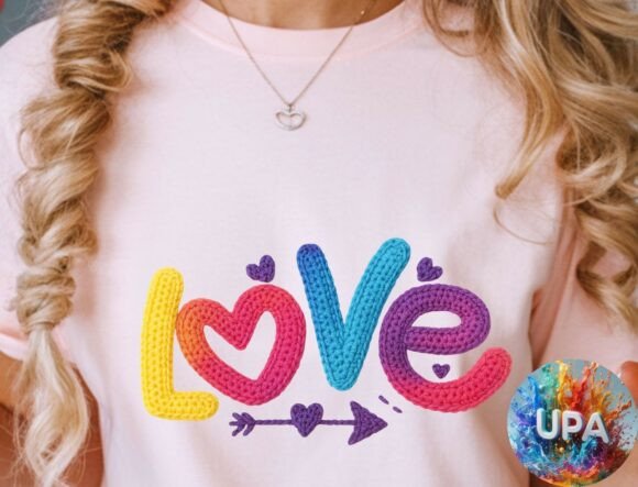 Valentine's Day Crochet PNG: A Versatile Design for Creative Projects