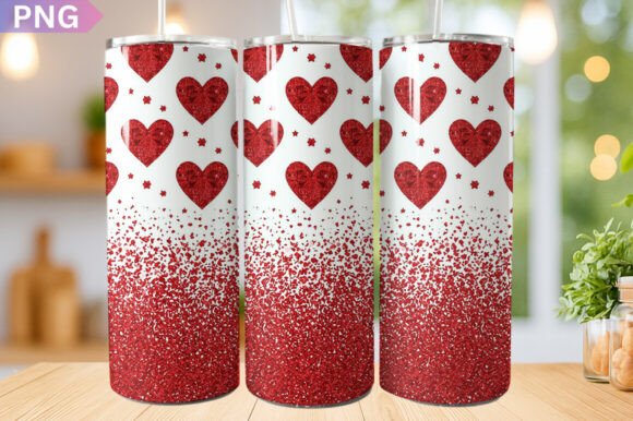 Valentine’s Day Hearts Tumbler Wrap PNG: A Versatile Design for Personalized Gifts