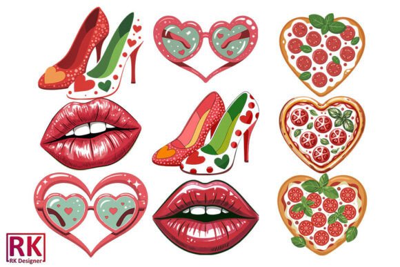 Watercolor Valentine Animals SVG Bundle