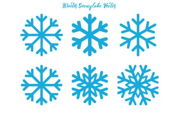 Winter Snowflake Vector Collection: A Modern Design for Holiday Projects